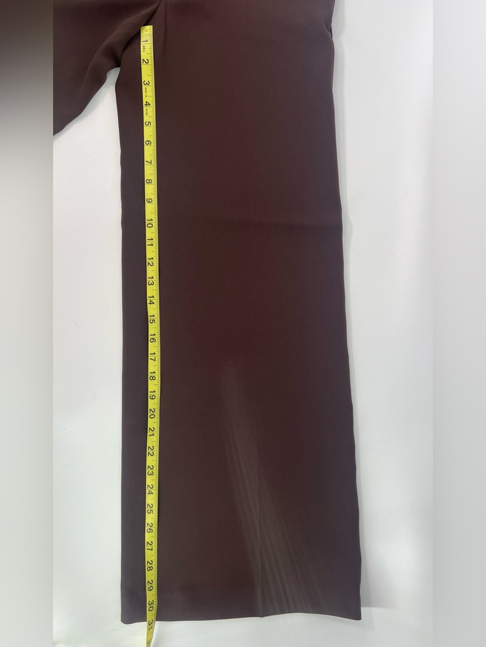 Babaton Aritzia Brown Leeway Pant Sway Crepe Wide Leg Ponte Trouser Pants 4 Four - Picture 12 of 12